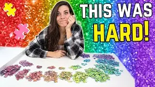 Glitter Puzzle Build: Why This Was WAY Harder Than I Expected