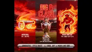 Arsenal vs Man United LIVE! LL Cool Jay VS Man Like SBT | Emirates MW23 | 2halves1ball