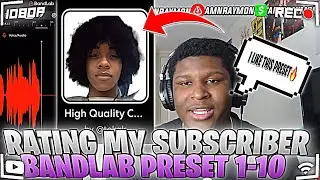 USING MY SUBSCRIBER BANDLAB PRESET TO MAKE A HIT SONG AND RATING IT 1-10! (VERY HIGH QUALITY PRESET)