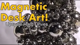 Up-cycling hard drive magnets and finishing 3D prints.