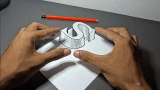 Super Easy! Stunning 3D Illusion Letter S Art
