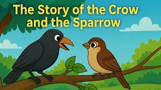 The Story of the Crow and the Sparrow (@marathi-ajji)#English #kids #moral #stories 