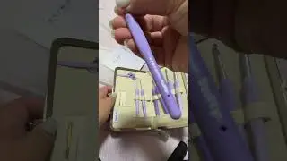 Unboxing the Murasaki Tulip Crochet hooks that I got from @Memo.arthouse #crochet #crocheteveryday