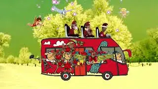Santa various travel modes  -  Jingle Bell Rock