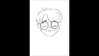Рисуем Гарри Поттера в Procreate / быстрый скетч / Speedpaint Harry Potter / Мальчик, который выжил