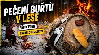 Novoroční VLOG / Pečení buřtů v lese  / Fénix E03R / Tiny house trable