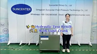 Suncenter High Pressure Hydraulic Test Bench with Hand Crank