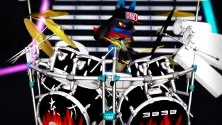 [MMD] Necrofantasia REMIX (Drum Cover feat L A the Lucario)