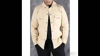 Men&rsquo;s Smart Look Beige Leather Shirt | 100% Genuine Leather | ZippiLeather