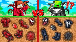 JJ CARNAGE and Mikey VENOM : Mine Battle Challenge in Minecraft (Maizen)
