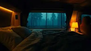 3 Hours of Rain Sounds in Quiet Van &ndash; Forest Camper Sleep Ambience with No Talking