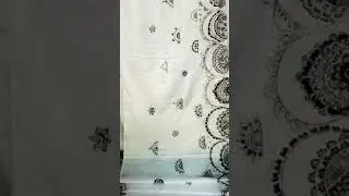 Hand painted Silk Saree.. Fabric painting on Silk Saree...