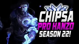 CHIPSA SHOWING HIS PRO HANZO SKILLS! [ OVERWATCH SEASON 22 TOP 500 ]