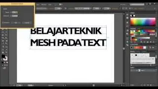 Belajar Adobe Illustrator Teknik Mesh Pada Text
