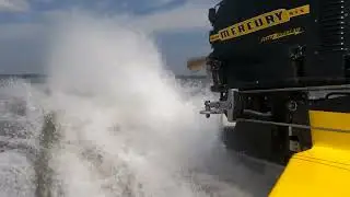 Mercury V-6 Outboard with Custom Pipes