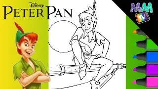How To Color Peter Pan | Disney Coloring Page