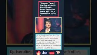 Stranger Things Star Beats Taylor Swift on Spotify#Djo #JoeKeery  #MusicNews #ViralSong #YTShorts
