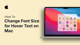 Как изменить размер шрифта для текста при наведении курсора на Mac