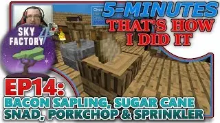 [SKYFACTORY 4] EP14 - BACON SAPLING, SUGAR CANE, SNAD & PORKCHOP (HELP/TUTORIAL)
