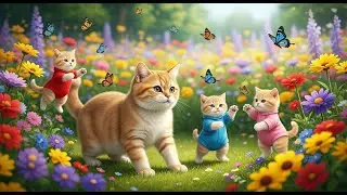 A Happy Day of Love and Joy Between a Mother Cat and Her Kitten
