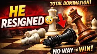 He Lost Almost All His Pieces&hellip; So He Resigned | Brutal Chess Domination ♟️