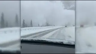 Massive avalanche caught on camera
