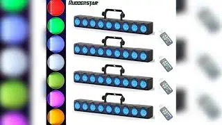 A must-have product!&nbsp;1/2/4PCS 9LEDs 4IN1 Wall Wash Lamp 36W RGBW Lights Bar Stage Lighting Effect