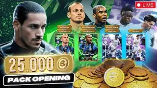 25.000 COINS PACK OPENING 🎁🔥 (ULTIMATE REVIEW) 🔴 eFootball 2026 LIVE with Mednasah