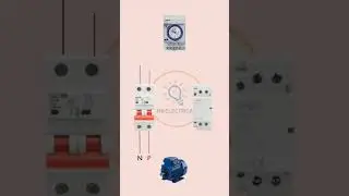 How to connect single phase motor with analog timer