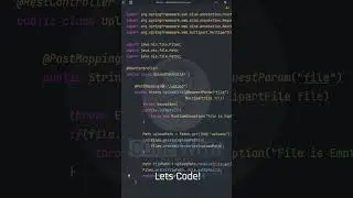 Java File Upload API in 15 Seconds 🚀 | Spring Boot #Shorts