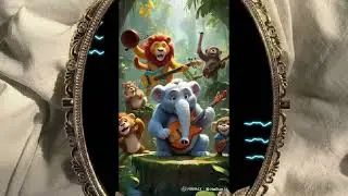 🎶 Super Silly Animal Band! 🦁🐵🐘 | Fun Kids Song & Dance | Animated Music Video 🎺🎵