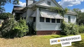 (WOW) 🤯 OVERGROWTH HAS TAKEN OVER THE HOUSE 🏡 !! HOW MUCH DO YOU THINK I SHOULD CHARGE ?   #lawncare