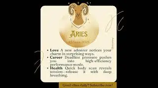 Astrology Zodiac Sign Aries 13 June 2025  #astrology2025 #astrology #zodiacsignstiktok