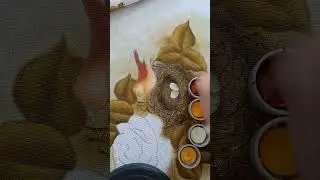 RISCO PÁSSARO/ NINHO COM ROSA PARTE 3