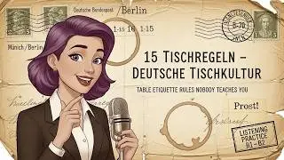 German Table Etiquette: 15 Cultural Rules Nobody Teaches You | German Listening Practice B1-B2