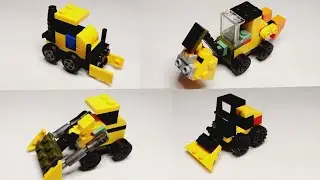 LEGO mini mech transformable 4 types construction  equipment.