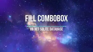 VB.NET FILL COMBOBOX SQLITE