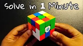 solve the rubik`s cube in 1 minute 🧐
