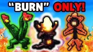 Our BURN UNITS ONLY TEAM Was BROKEN (BAD) In Garden Tower Defense!