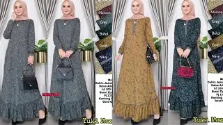 42 Baju gamis terbaru 2021 dan setelan celana tunik terbaru 2021