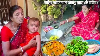 মা অসুস্থ্য তাই স্বাস্থ্যকর ডুমুর দিয়ে পুকুরের জ্যান্ত পোনা মাছের ঝোল বানালাম। Village Fig Recipe