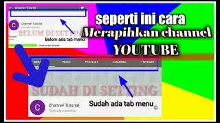 Cara merapihkan channel youtube 2020 | SQ