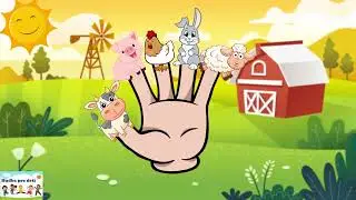Pr&scaron;teky - zvierat&aacute; na farme (Finger Family) | Pesničky pre deti | Po slovensky | Prstov&aacute; pieseň