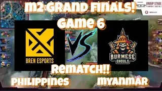 Bren Esports vs Burmese Ghouls Game 6 | M2 Grand Finals | M2 Worlds championship