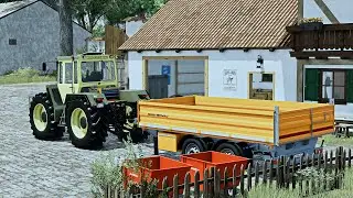 LS25 -= Hof Bergmann =-  MB-trac&acute;s und neue Anh&auml;nger sind eingetroffen