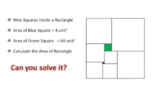 A rectangle of 9 squares | Hard math problem | Are you a genius to solve it?