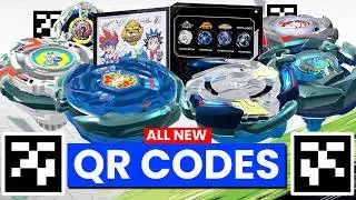 ALL HASBRO 25TH BEYBLADE X ANNIVERSARY SET QR CODES TACKLE GOAT QR CODE BRUSH FOX BEYBLADE X APP