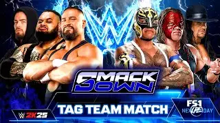 WWE SMACKDOWN Рей Мистерио Кейн Андертейкер против Брона Брейккера Бронсон Рид Остин | WWE 2K25 1...
