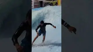 Eric Silverman - Santiago, Chile La Ola Mall Sport 2023 flowrider barrel Surf Machine Pool Wave