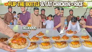 Funny chicken and rice challenge 😆